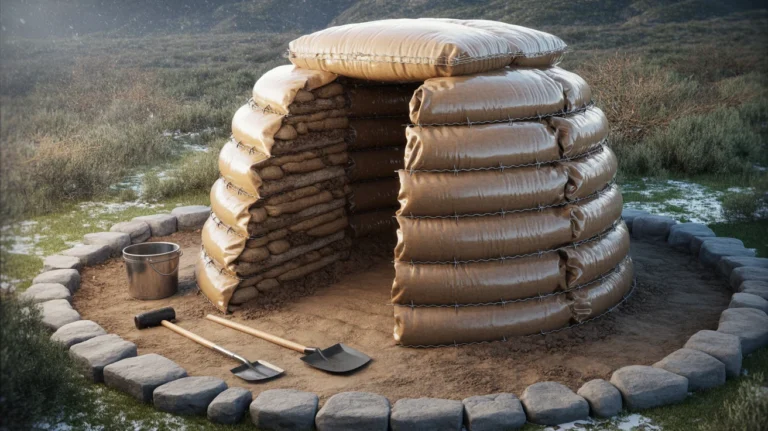 Emergency Earthbag Shelter You Can Build With Minimal Tools (StormWinter Ready)