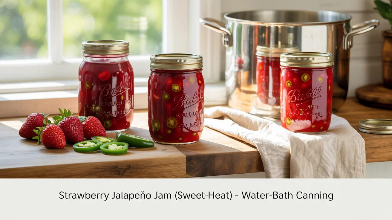 Strawberry Jalapeño Jam (Sweet-Heat) – Water-Bath Canning - Success ...